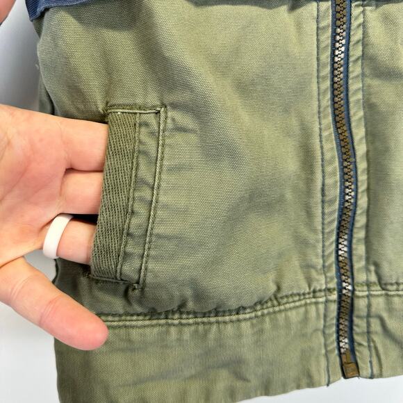 OshKosk Blue and Green Light Weight Full Zip Colorblock Jacket Boys 2T - Picture 5 of 13